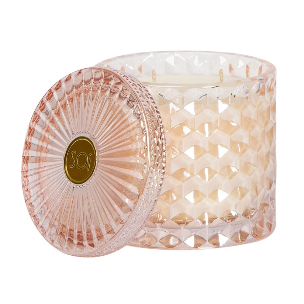 Luxury “Rose Vanille” Shimmer Candle